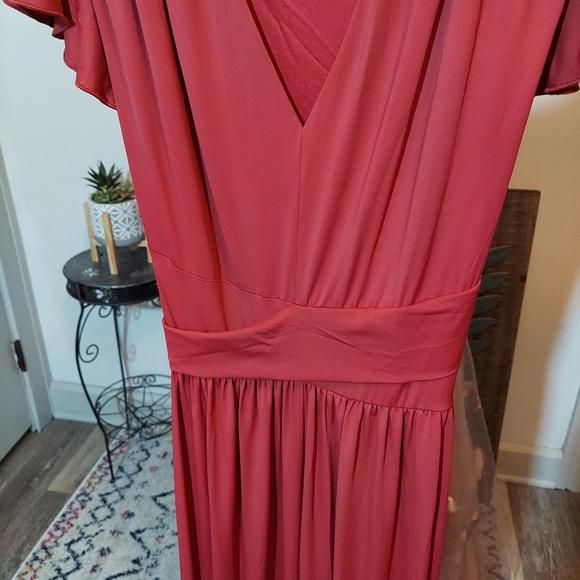 Blush Mark Burgundy Maxi Dress - Picture 3 of 7